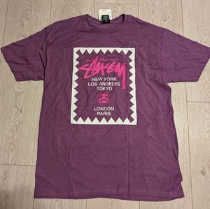 NWT Stussy Purple Tee Sz L